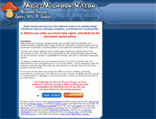 Tablet Screenshot of magic-mushroom-kit.com